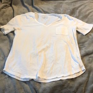LOFT Vintage Soft White T-shirt Large